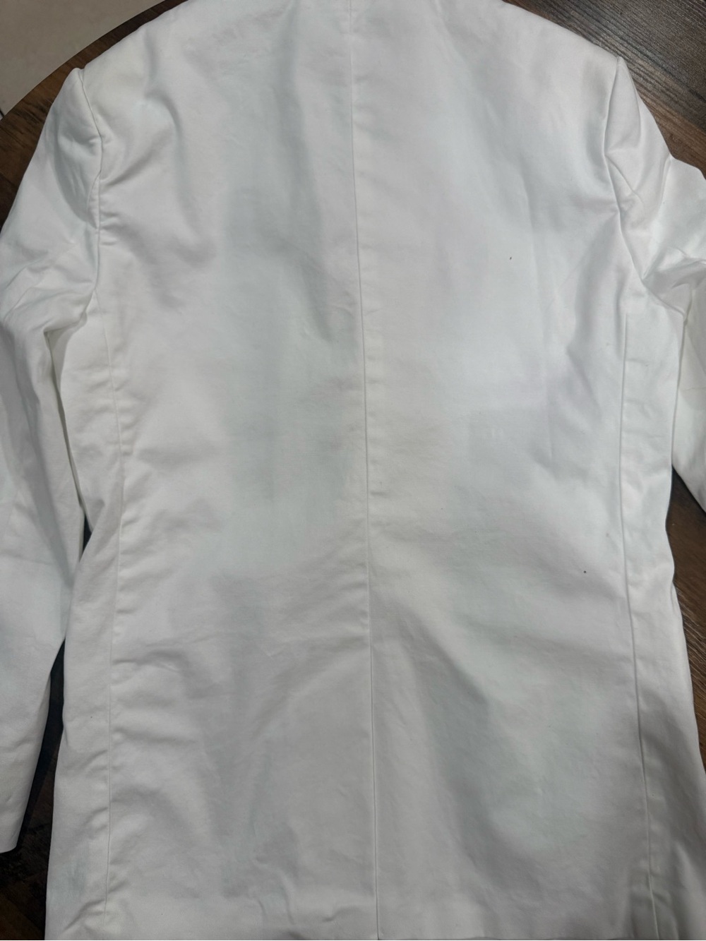 Tommy Hilfiger White Two-Button Cotton Blazer - Picture 3 of 11